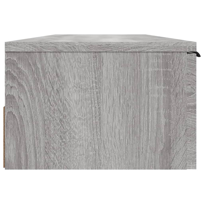 Armadietto a Muro Grigio Sonoma 102x30x20 cm Legno Multistrato 817097
