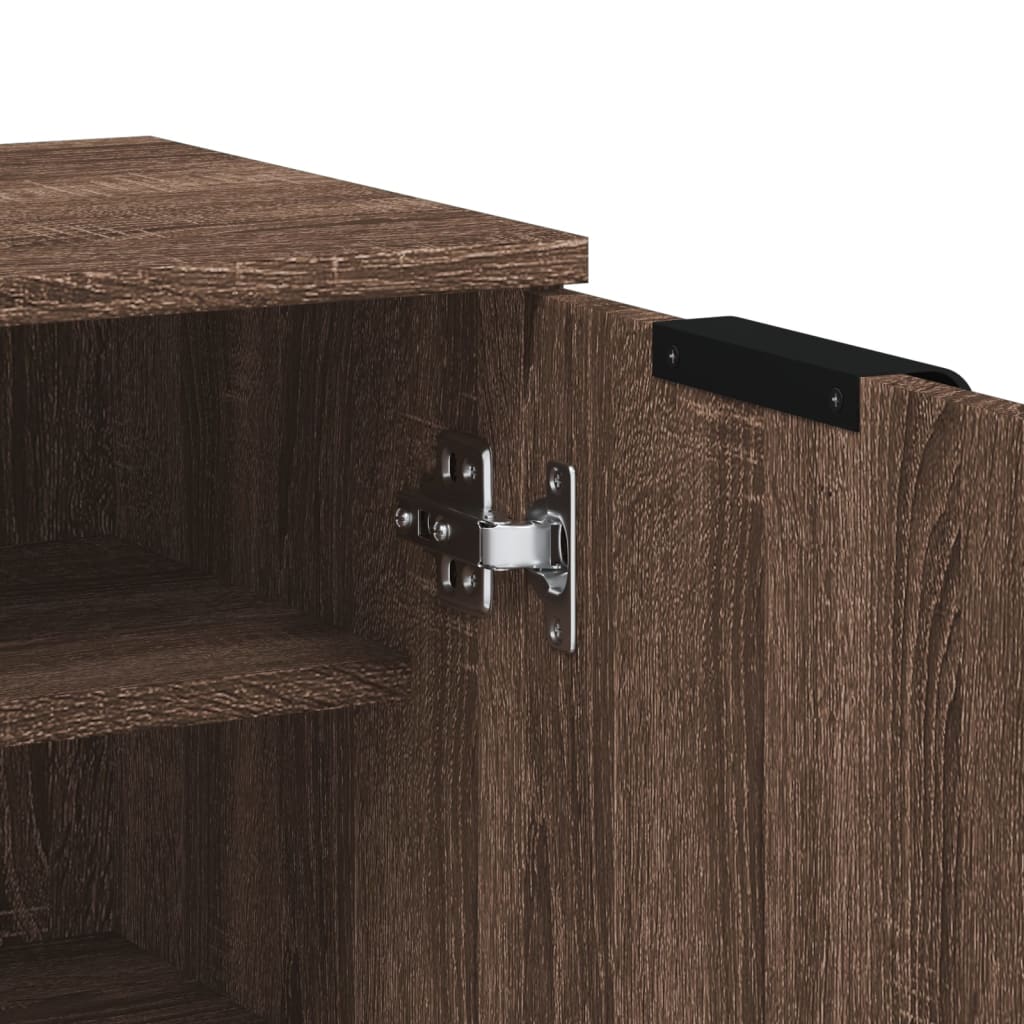 Scarpiera Rovere Marrone 59x35x100 cm in Legno Multistrato 817110