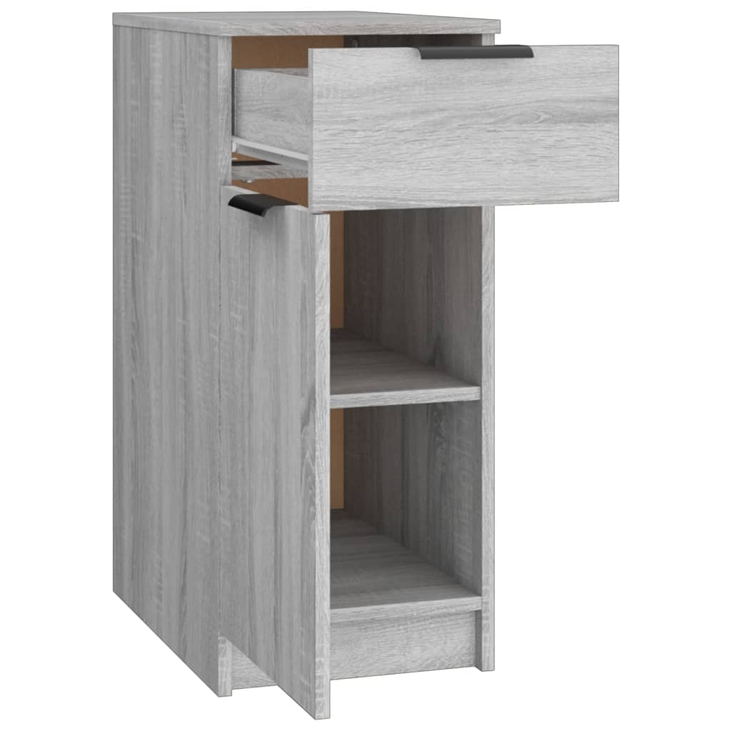 Armadietto da Scrivania Grigio Sonoma 33,5x50x75 cm Legno 817130