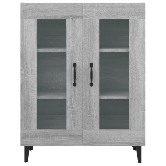 Credenza credenza cassettiera mobile contenitore organizer cucina soggiorno soggiorno Sonoma 69,5 x 34 x 90 cm derivati ​​del legno grigio 02_0036448