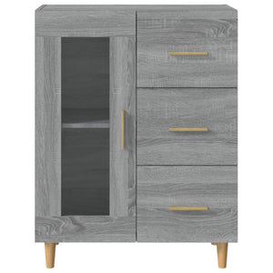 Credenza-Buffet-Armadio da cucina Grigio Sonoma 69,5x34x90 cm in Legno Multistrato