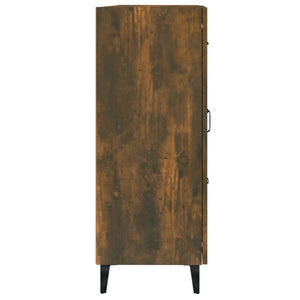 Credenza Rovere Fumo 69,5x34x90 cm in Legno Multistrato 817372