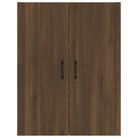 Mobile Pensile Rovere Marrone 69,5x34x90cm in Legno Multistrato 817386