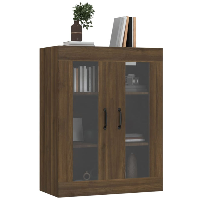 Armadietto Pensile a Parete Rovere Marrone 69,5x34x90 cm cod mxl 17577