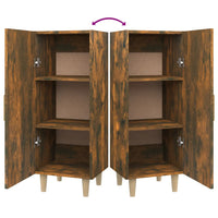 Credenza Rovere Fumo 34,5x34x90 cm in Legno Multistrato 817402