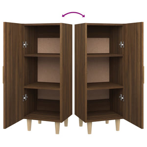 Credenza Rovere Marrone 34,5x34x90 cm in Legno Multistrato 817404