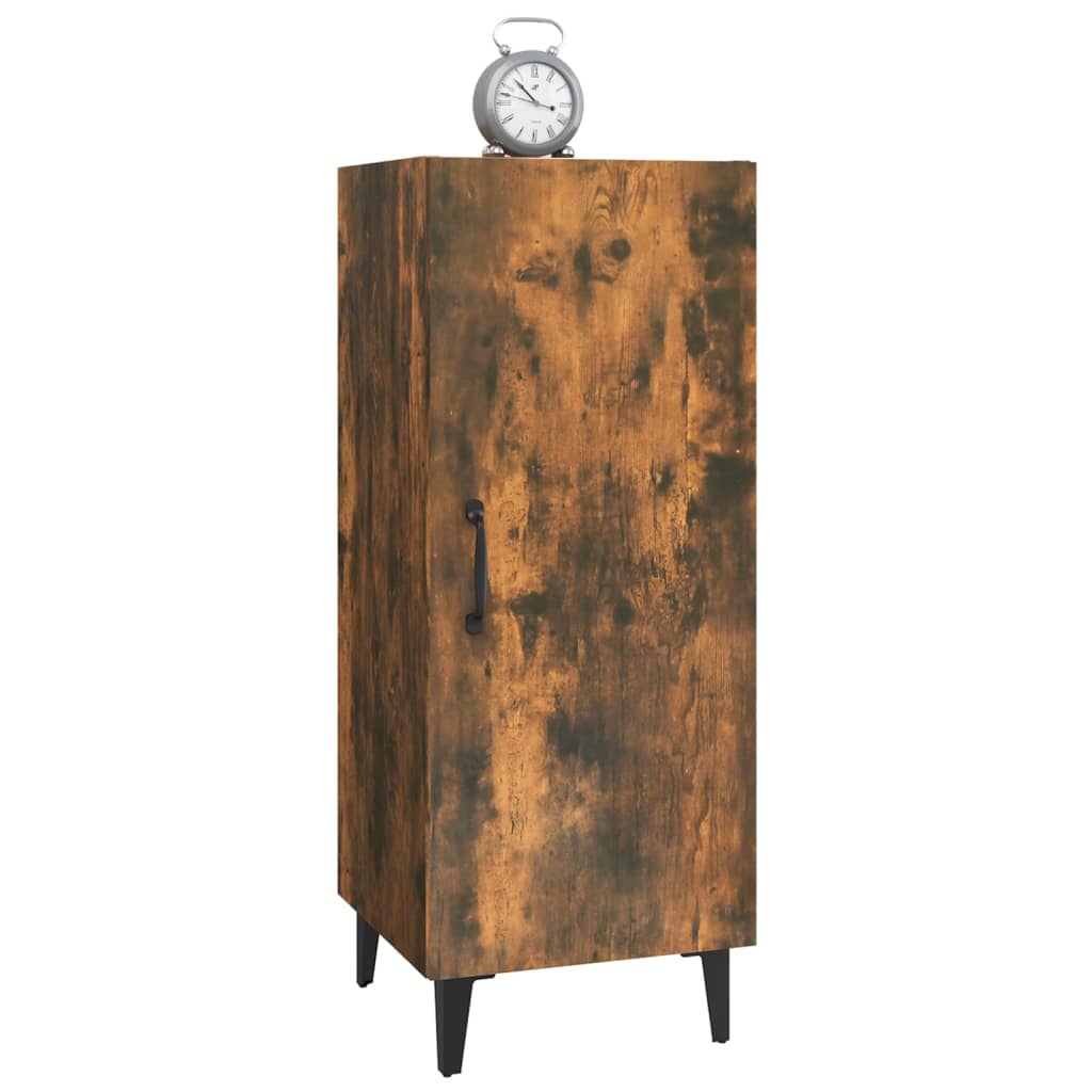 Credenza Rovere Fumo 34,5x34x90 cm in Legno Multistrato 817405