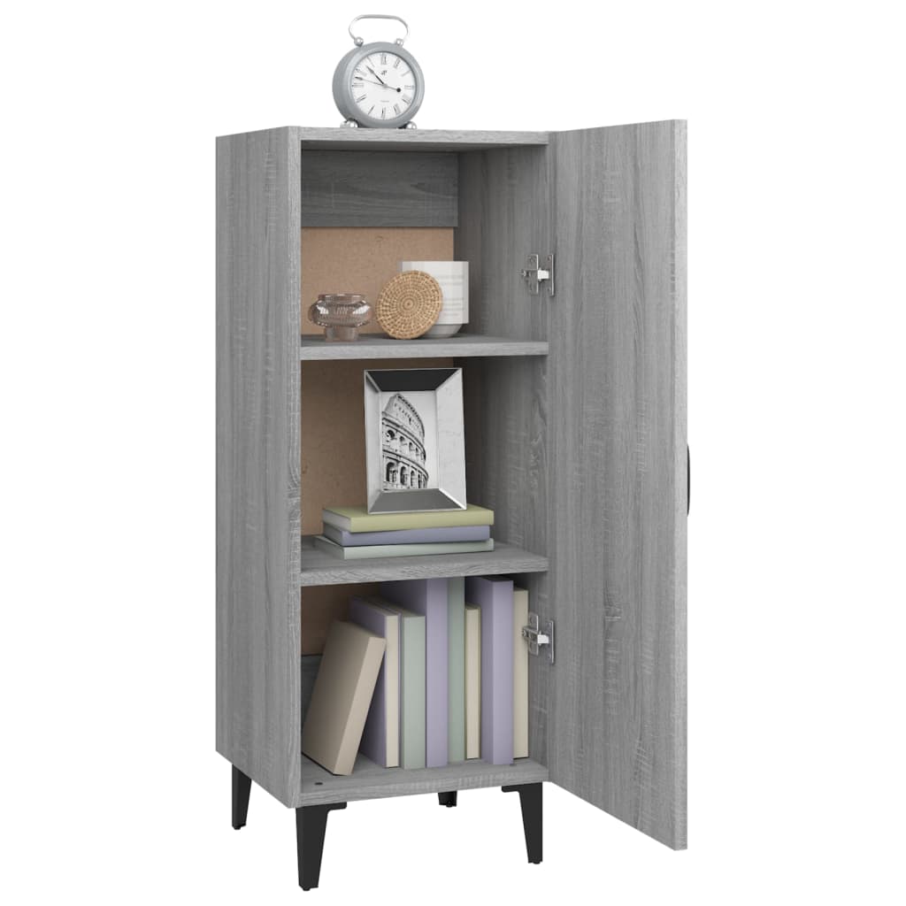 Credenza Grigio Sonoma 34,5x34x90 cm in Legno Multistrato 817406