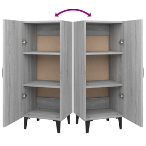 Credenza-Buffet-Armadio da cucina Grigio Sonoma 34,5x34x90 cm in Legno Multistrato 893180