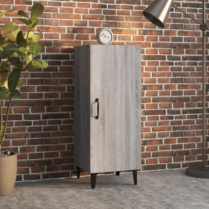 Credenza-Buffet-Armadio da cucina Grigio Sonoma 34,5x34x90 cm in Legno Multistrato 893180