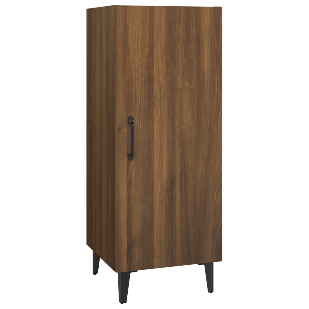 Credenza Rovere Marrone 34,5x34x90 cm in Legno Multistrato 817407