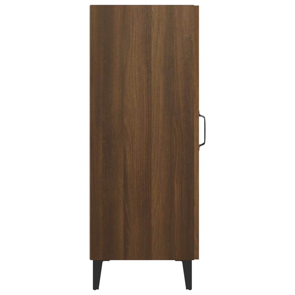 Credenza Rovere Marrone 34,5x34x90 cm in Legno Multistrato 817407