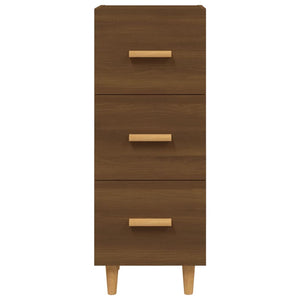 Credenza Rovere Marrone 34,5x34x90 cm in Legno Multistrato 817410