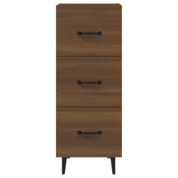 Credenza Rovere Marrone 34,5x34x90 cm in Legno Multistrato 817413