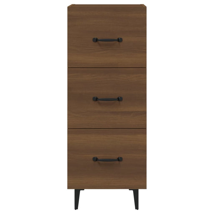 Credenza Rovere Marrone 34,5x34x90 cm in Legno Multistrato 817413