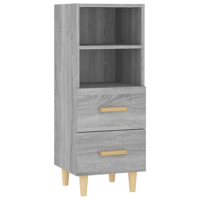 Credenza-Buffet-Armadio da cucina Grigio Sonoma 34,5x34x90 cm in Legno Multistrato