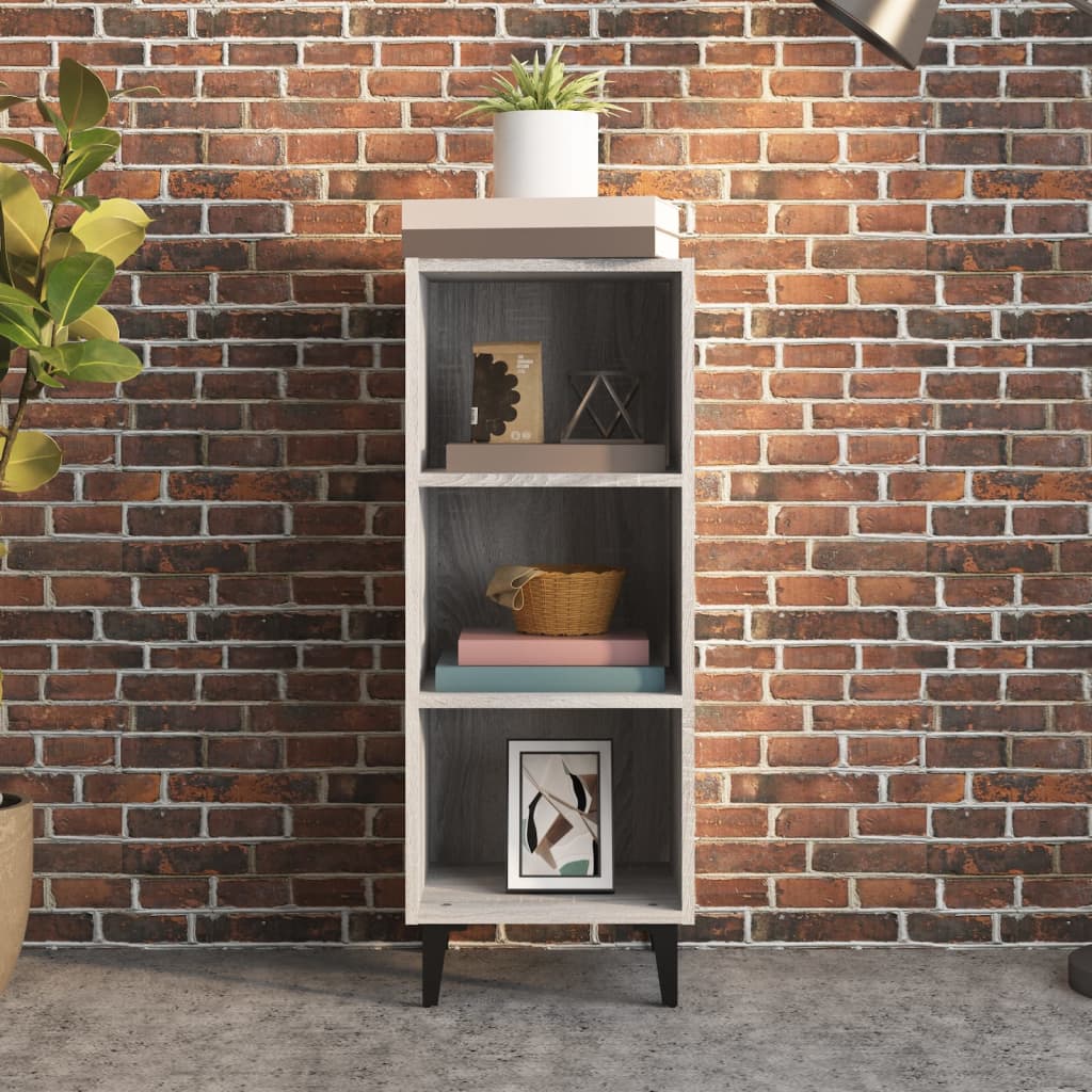 Credenza Grigio Sonoma 34,5x32,5x90 cm in Legno Multistrato 817424