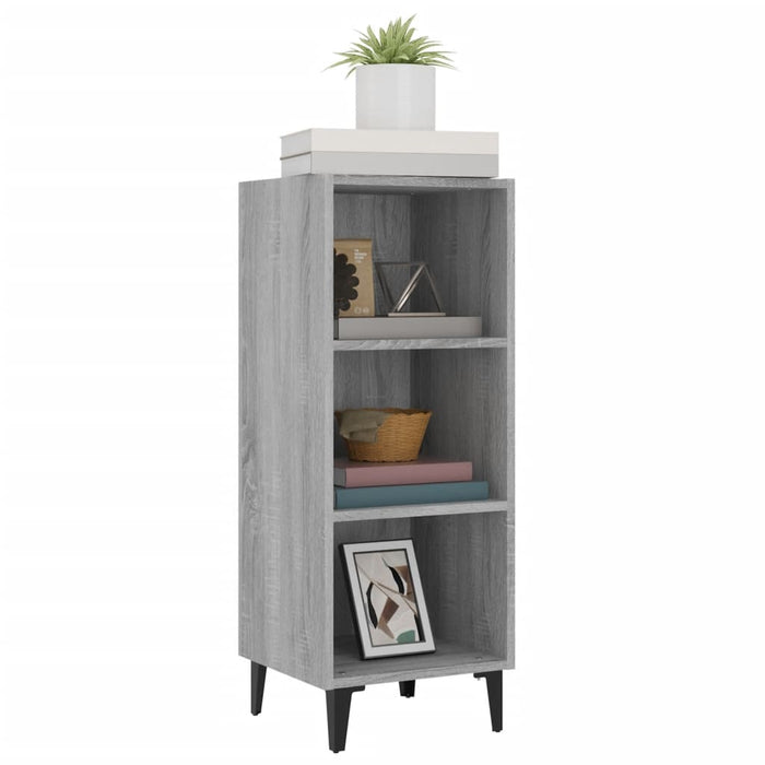 Credenza Grigio Sonoma 34,5x32,5x90 cm in Legno Multistrato 817424
