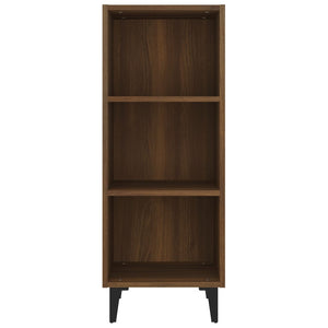 Credenza Rovere Marrone 34,5x32,5x90 cm in Legno Multistrato 817425