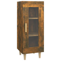 Credenza Rovere Fumo 34,5x34x90 cm in Legno Multistrato 817426