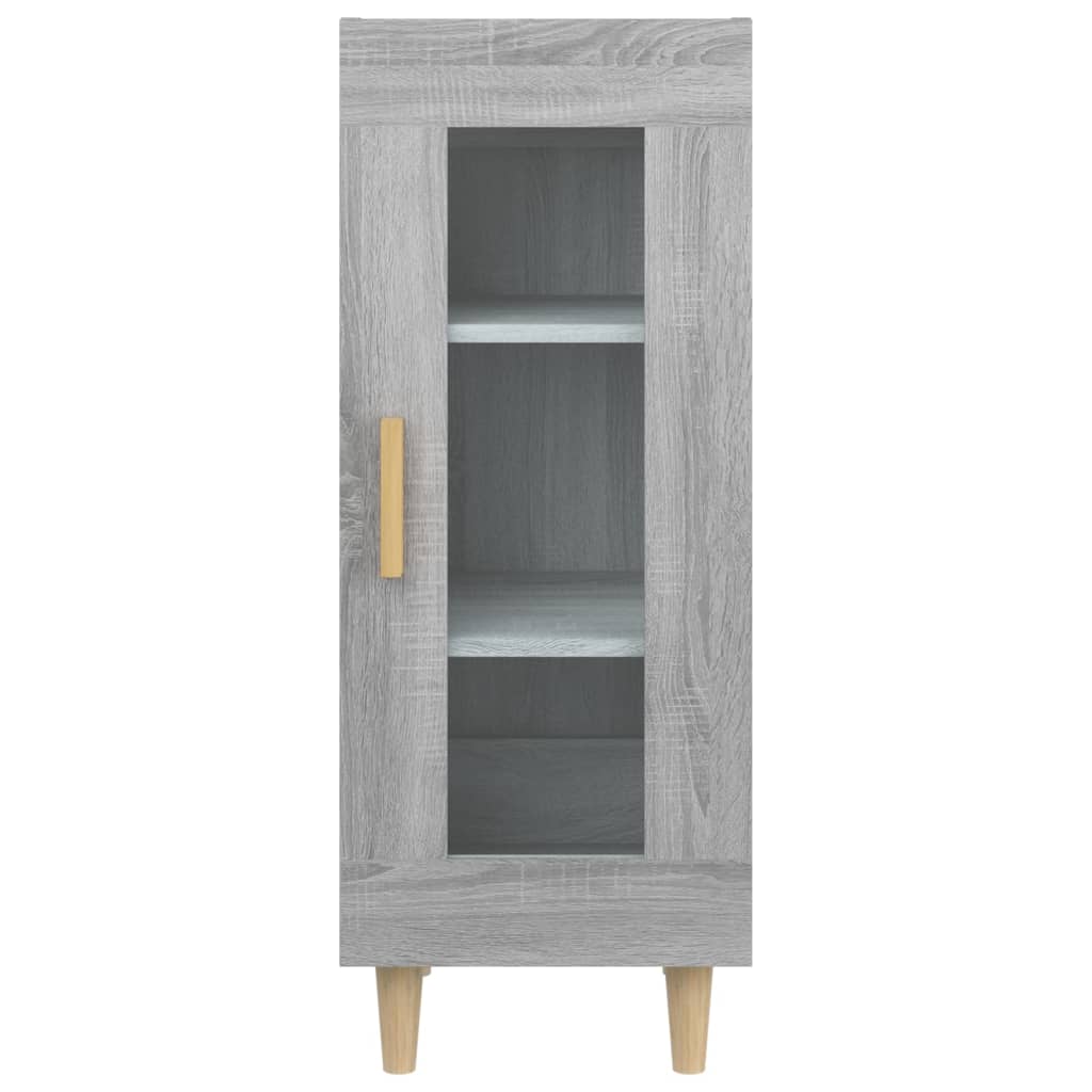 Credenza Grigio Sonoma 34,5x34x90 cm in Legno Multistrato cod mxl 16128