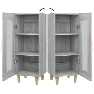 Credenza Grigio Sonoma 34,5x34x90 cm in Legno Multistrato cod mxl 16128