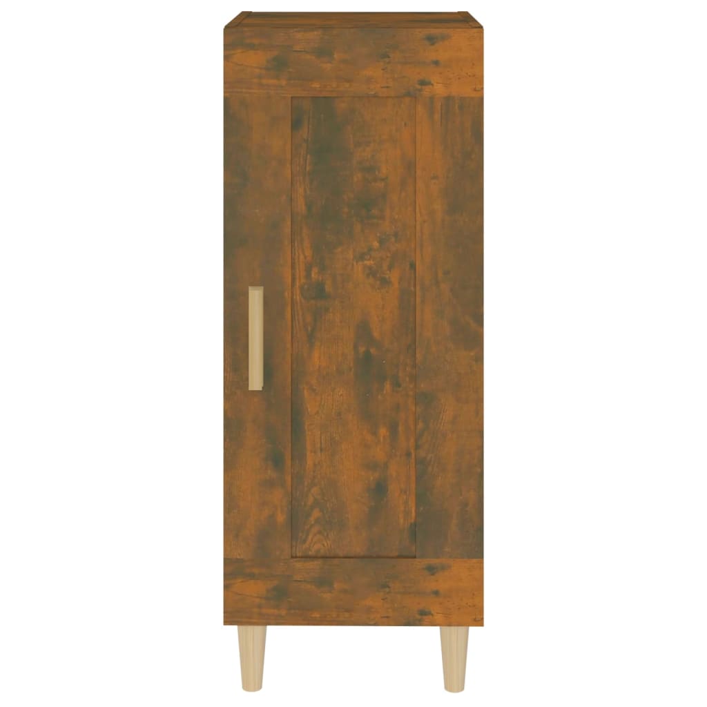 Credenza Rovere Fumo 34,5x34x90 cm in Legno Multistrato 817432