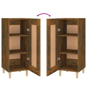 Credenza-Buffet-Armadio da cucina Rovere Fumo 34,5x34x90 cm in Legno Multistrato 979499