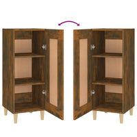 Credenza Rovere Fumo 34,5x34x90 cm in Legno Multistrato 817432