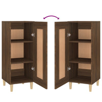 Credenza Rovere Marrone 34,5x34x90 cm in Legno Multistrato 817434