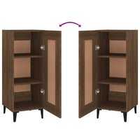 Credenza Rovere Marrone 34,5x34x90 cm in Legno Multistrato 817437