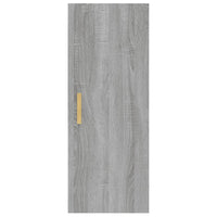 Armadietto a Muro Grigio Sonoma 34,5x34x90 cm Legno Multistrato 817439