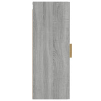 Armadietto a Muro Grigio Sonoma 34,5x34x90 cm Legno Multistrato 817439