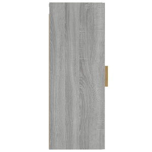 Armadietto a Muro Grigio Sonoma 34,5x34x90 cm Legno Multistrato 817439