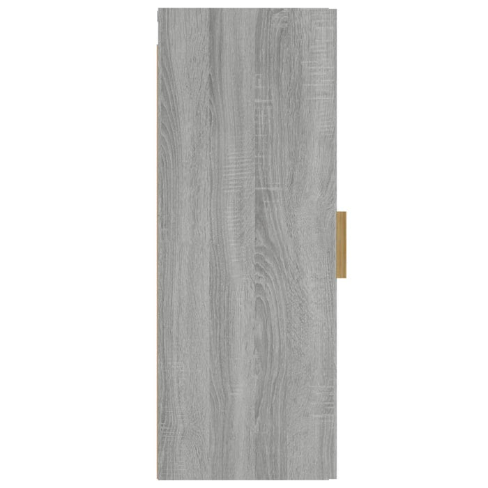 Armadietto a Muro Grigio Sonoma 34,5x34x90 cm Legno Multistrato 817439