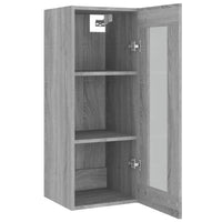 Armadietto Pensile a Parete Grigio Sonoma 34,5x34x90 cm 817445