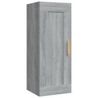 Armadietto a Muro Grigio Sonoma 35x34x90cm in Legno Multistrato 817451