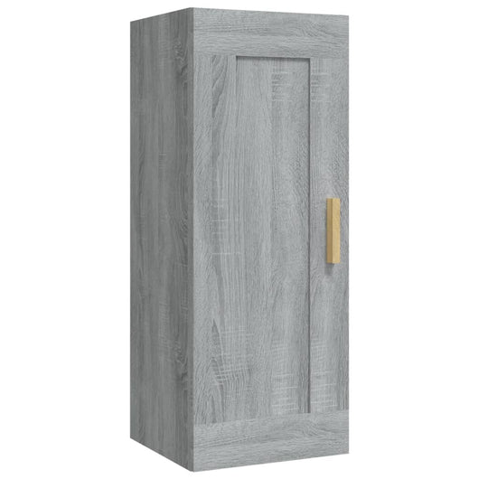 Armadietto a Muro Grigio Sonoma 35x34x90cm in Legno Multistrato 817451