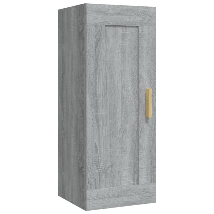 Armadietto a Muro Grigio Sonoma 35x34x90cm in Legno Multistrato 817451