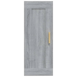 Armadietto a Muro Grigio Sonoma 35x34x90cm in Legno Multistrato 817451