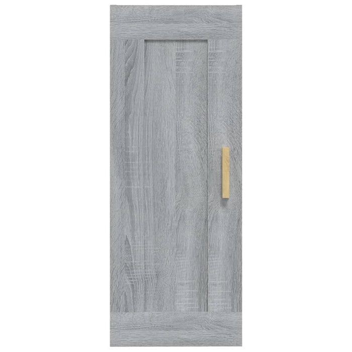 Armadietto a Muro Grigio Sonoma 35x34x90cm in Legno Multistrato 817451