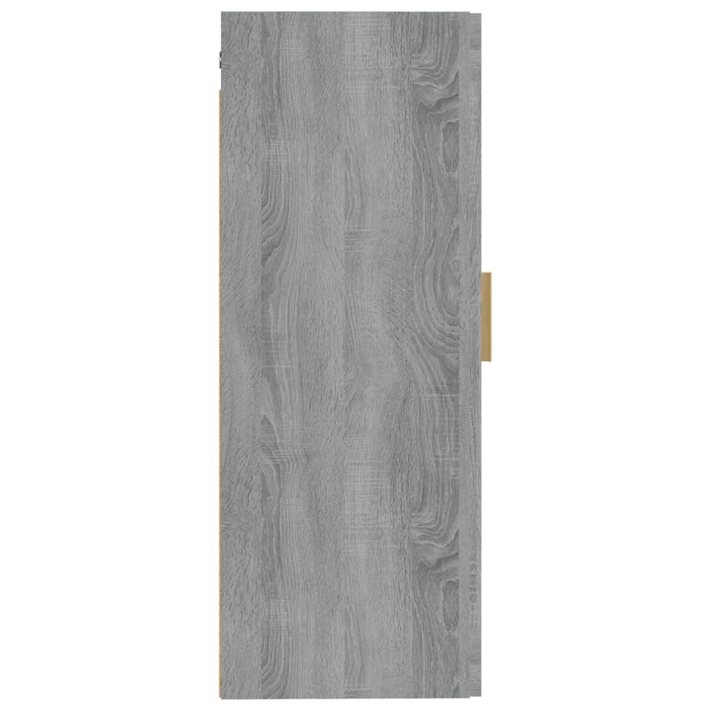 Armadietto a Muro Grigio Sonoma 35x34x90cm in Legno Multistrato 817451