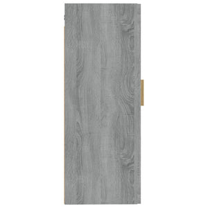 Armadietto a Muro Grigio Sonoma 35x34x90cm in Legno Multistrato 817451