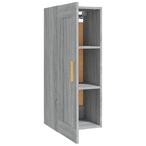 Armadietto a Muro Grigio Sonoma 35x34x90cm in Legno Multistrato 817451