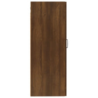 Armadietto a Muro Rovere Marrone 35x34x90 cm Legno Multistrato 817455
