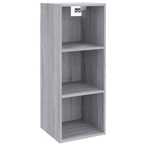 Pensile Grigio Sonoma 34,5x32,5x90 cm Legno Multistrato 817457