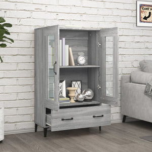 Credenza Grigio Sonoma 70x31x115 cm in Legno Multistrato cod mxl 65635