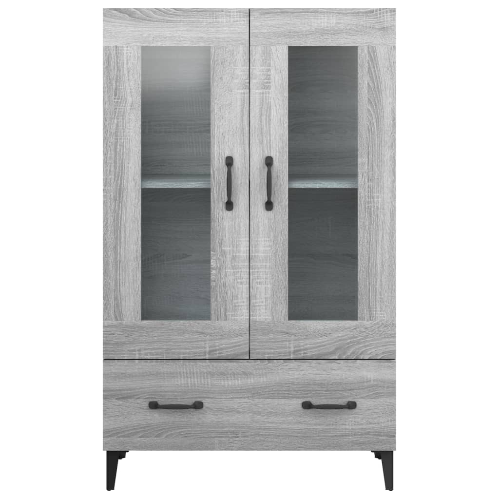 Credenza Grigio Sonoma 70x31x115 cm in Legno Multistrato cod mxl 65635