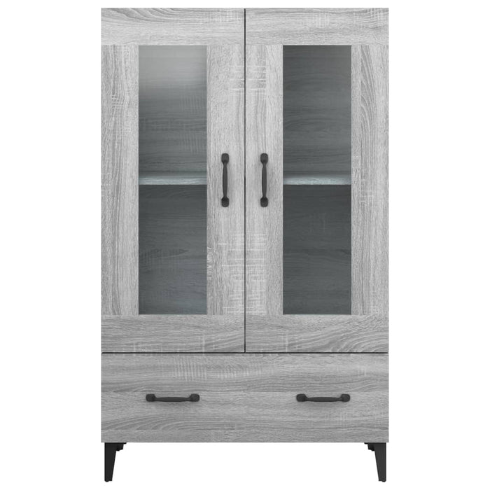 Credenza Grigio Sonoma 70x31x115 cm in Legno Multistrato cod mxl 65635
