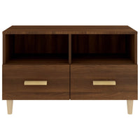 Mobile Porta TV Rovere Marrone 80x36x50 cm in Legno Multistrato cod mxl 35638